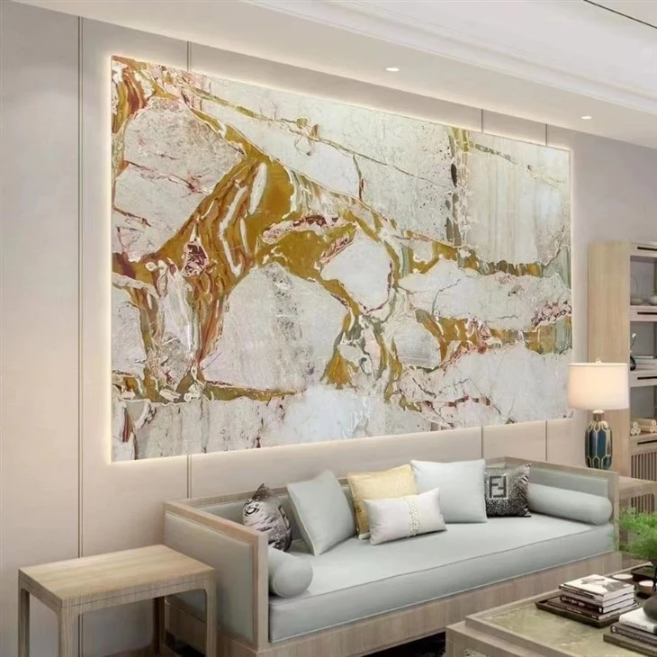 Gold Roman Marble Slab